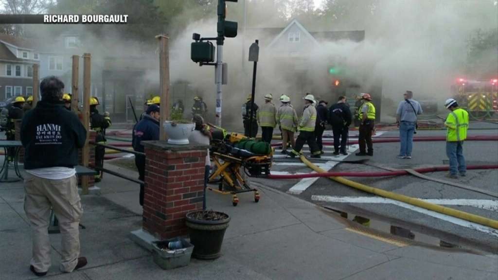 'We lost a lot in there': Shopping plaza destroyed, four firefighters hurt after fire in Worcester  – Boston News, Weather, Sports - Vimarsana News