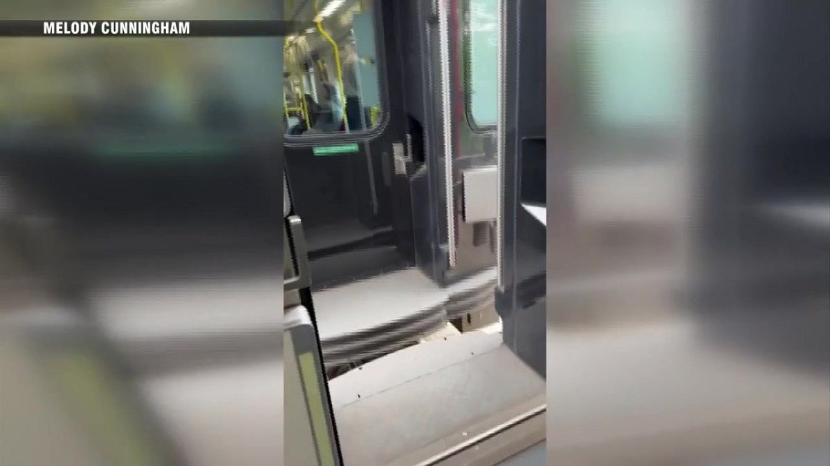 Passenger video shows Red Line train traveling down tracks with door open Boston News Weather Sports WHDH 7News Passenger video shows Red Line train traveling down tracks with door open Boston News Weather Sports WHDH 7News