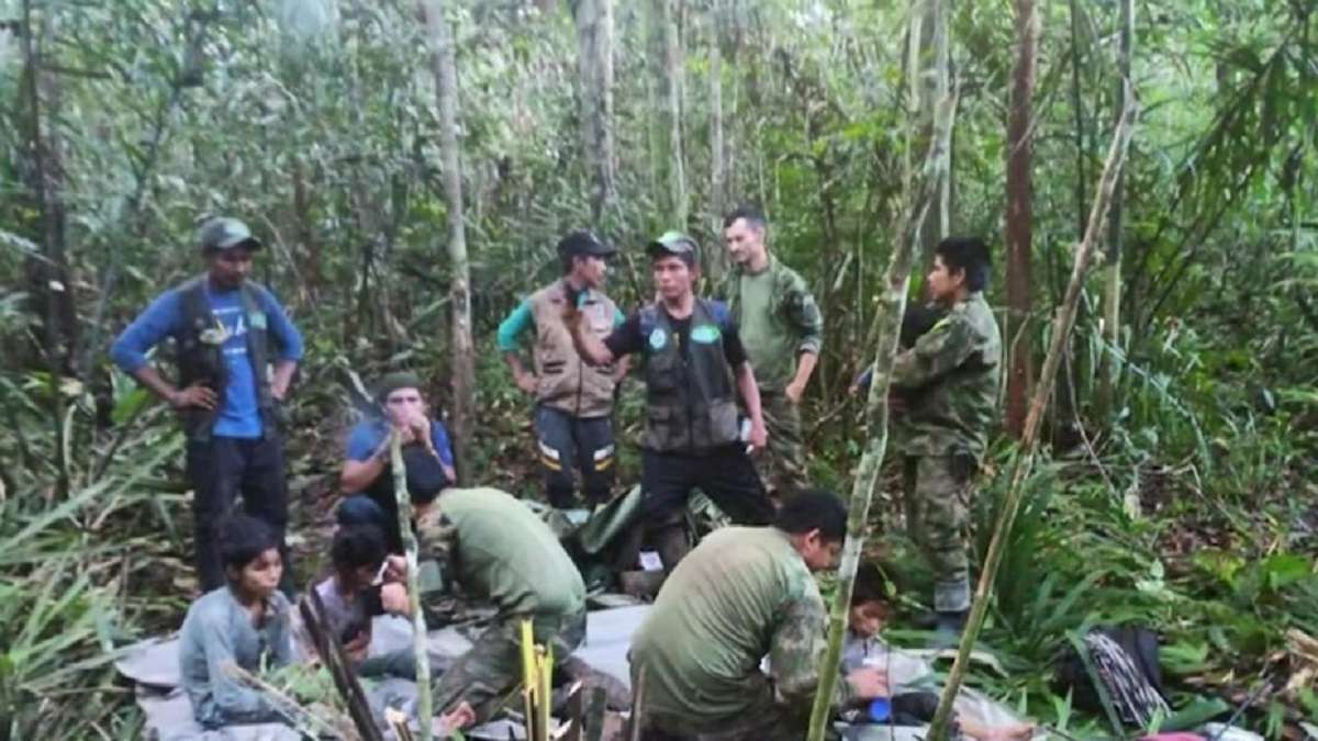 4 children lost in the jungle for 40 days after a plane crash are found ...