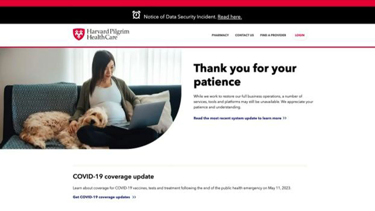 Harvard Pilgrim Healthcare says 2.5 million customers may have been