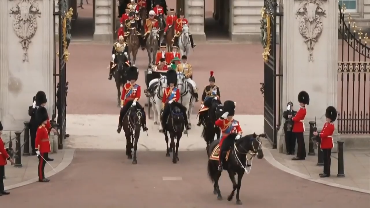King Charles III rides on horseback in first official birthday parade ...