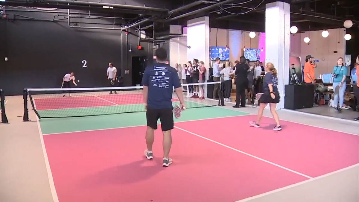Pickleball players take part in fundraising tournament in South Boston