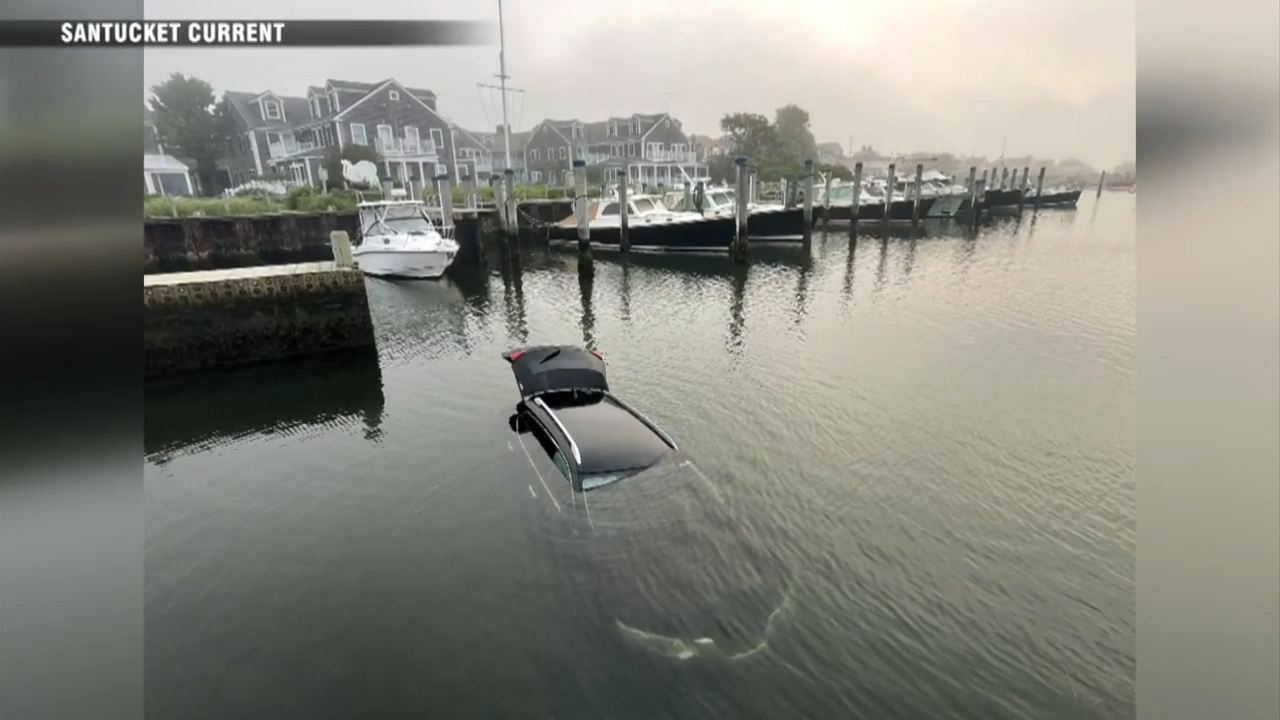 Submerged car temporarily closes boat ramp on Nantucket Boston News