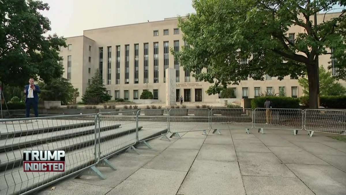 Security measures in place ahead of Former President Trump's arraignment in alleged election interference case - Boston News, Weather, Sports - Vimarsana News