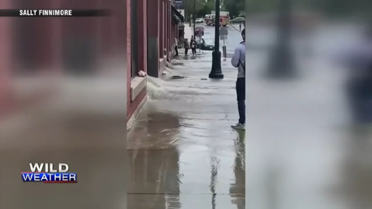 Severe weather leaves roadways underwater throughout Eastern Mass