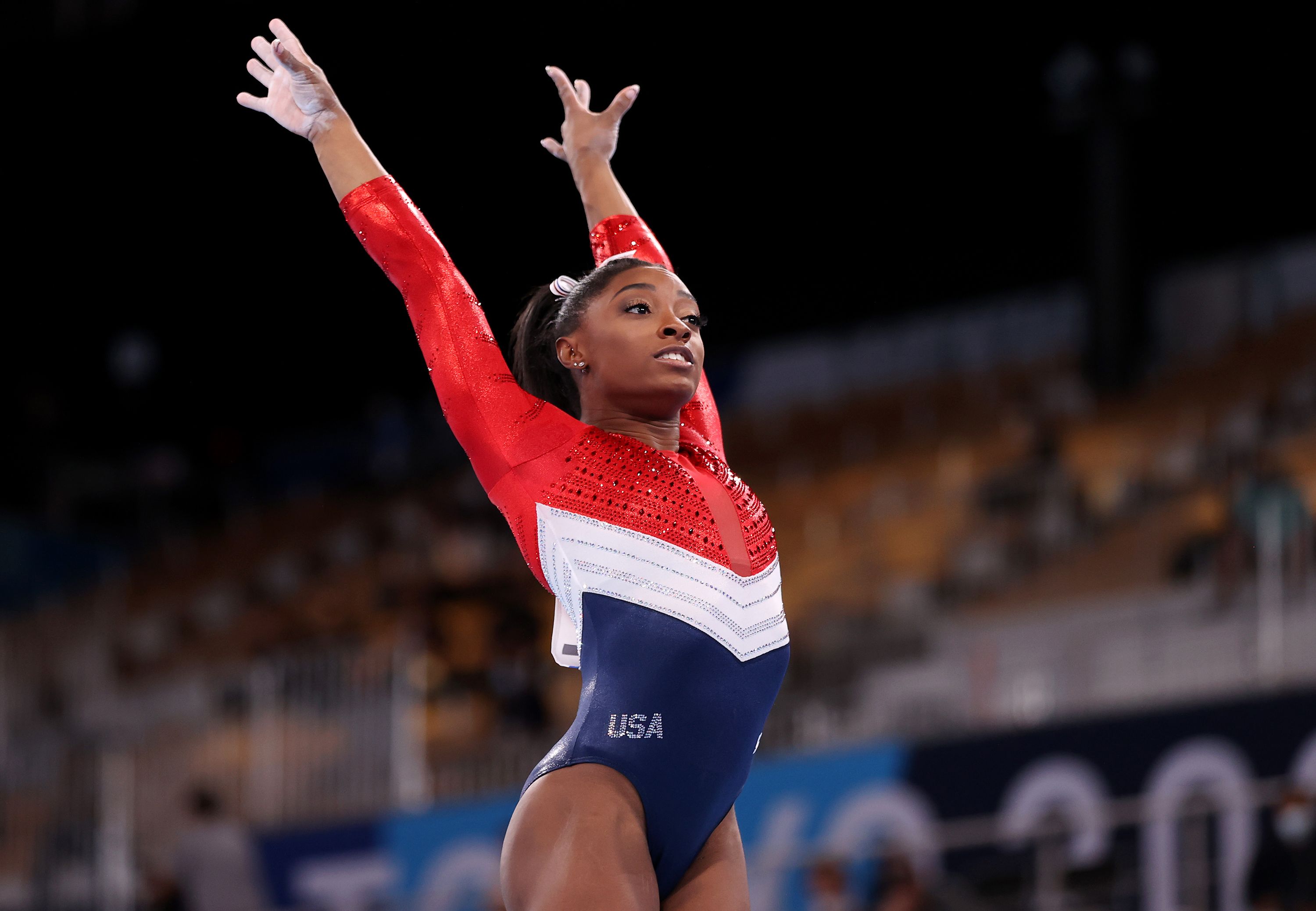 US gymnast Simone Biles wins a record eighth all-around national title