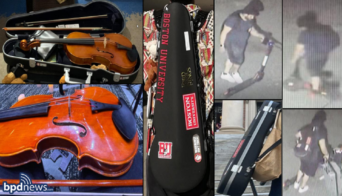 波士顿警察寻求公众帮助确认与被盗70,000美元中提琴相关的人物身份