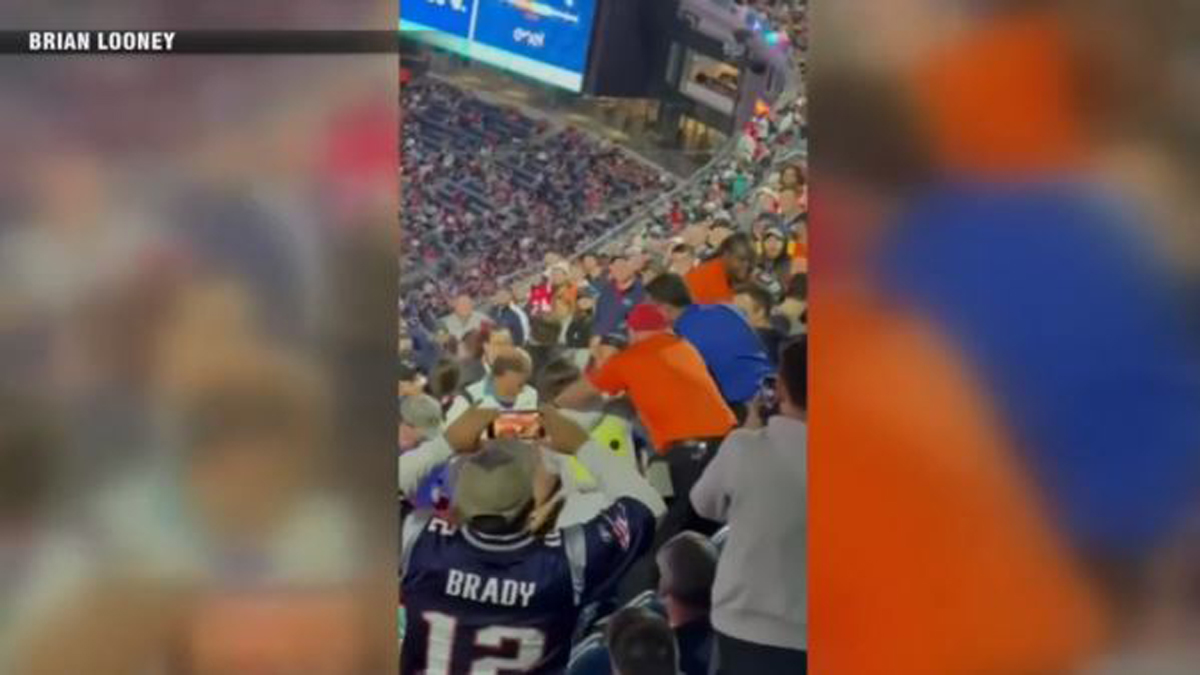WATCH New video shows fight in stands prior to fan’s death at Gillette