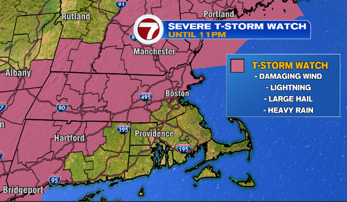 Severe storm threat tonight, storm chance this weekend - Boston News ...