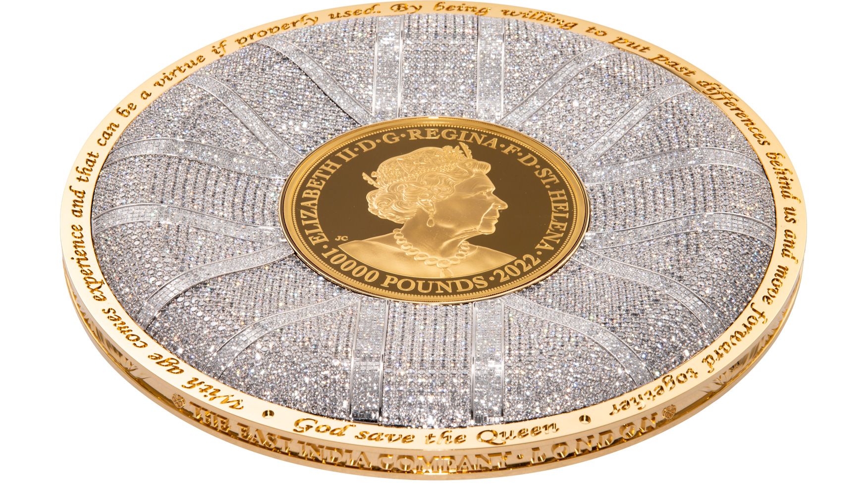 Elizabeth II honored with basketball sized gold coin worth around