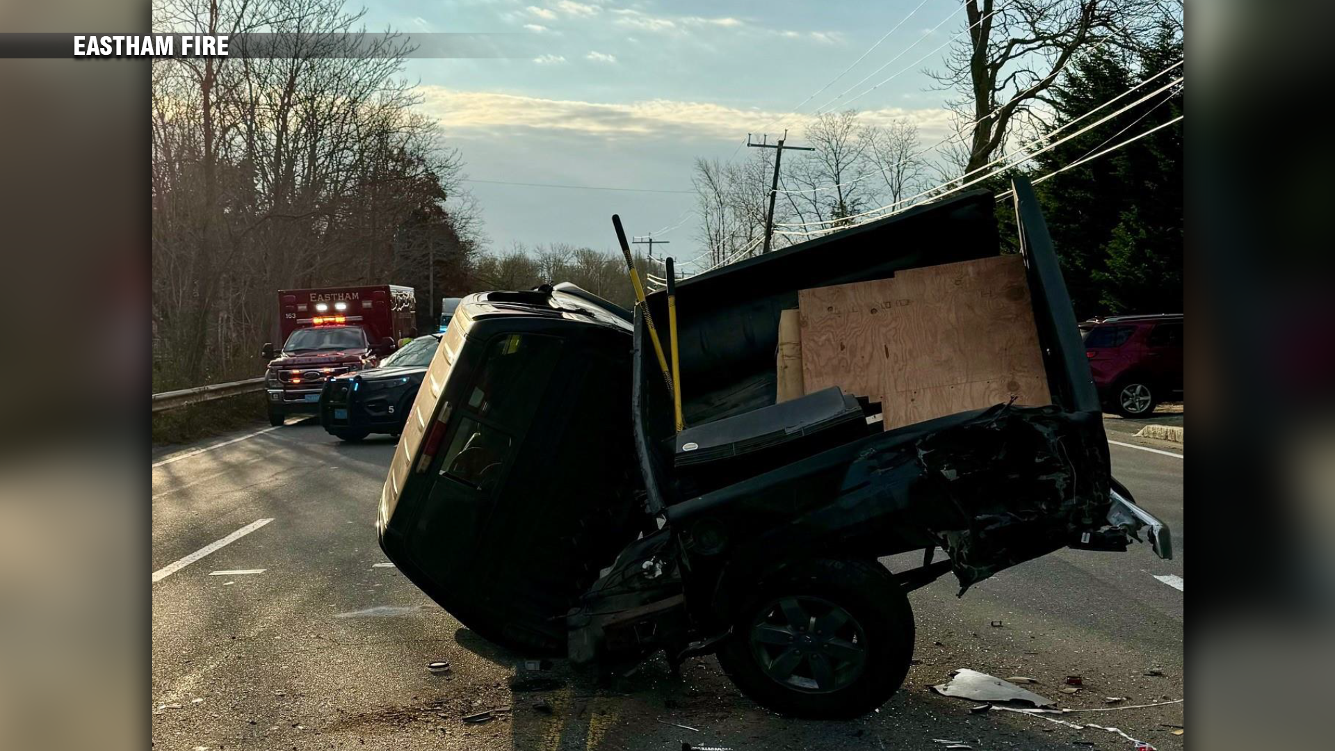 Two people hospitalized after multi-vehicle, rollover crash in Eastham - Boston News, Weather, Sports - Vimarsana News