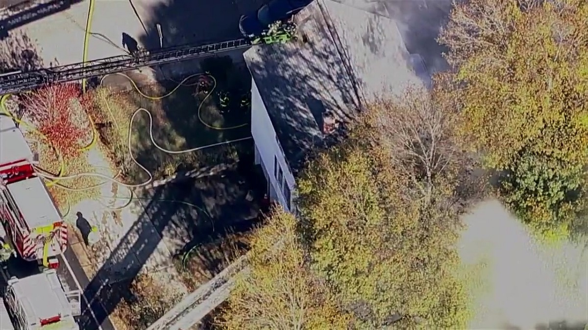 Firefighters battle fire at home in Winchester Boston News, Weather