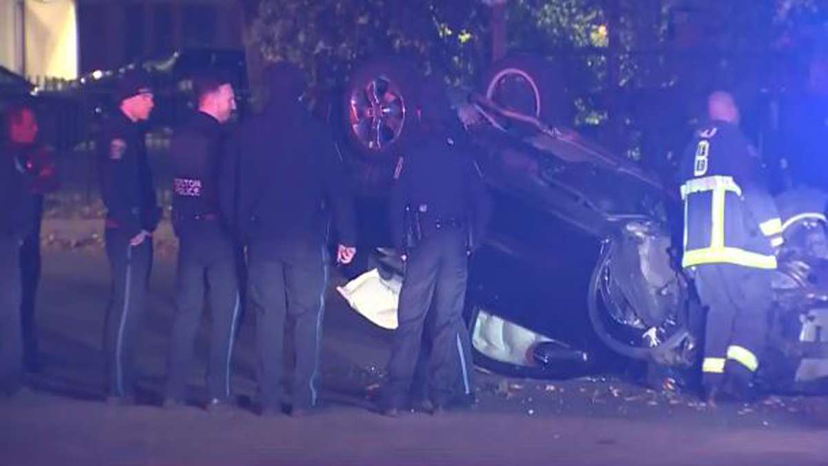 Police respond to rollover crash in Boston - Boston News, Weather ...