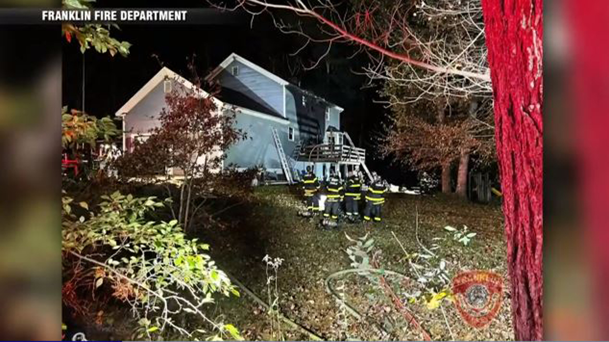 Fire crews respond to house fire in Franklin - Boston News, Weather