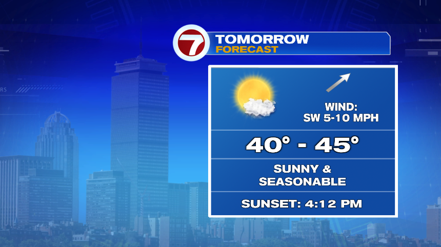 Sunny & Seasonable Week Ahead - Boston News, Weather, Sports | WHDH 7News