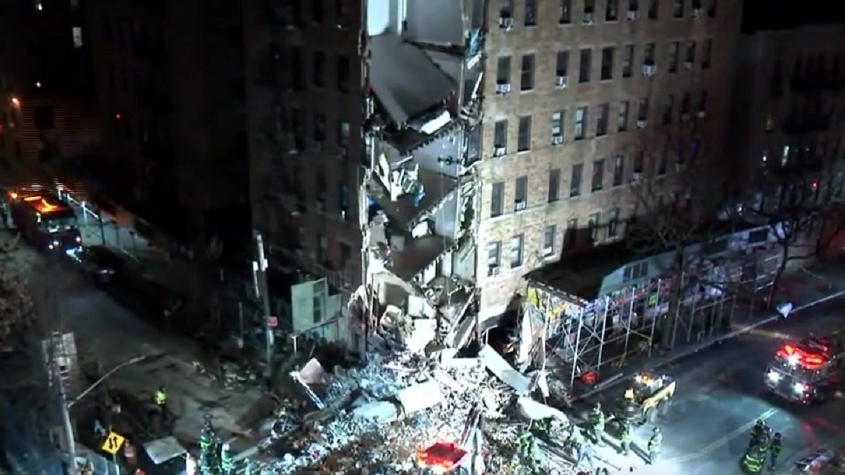 Firefighters Search For Anyone Trapped After Corner Of Bronx Apartment Building Collapses 2520