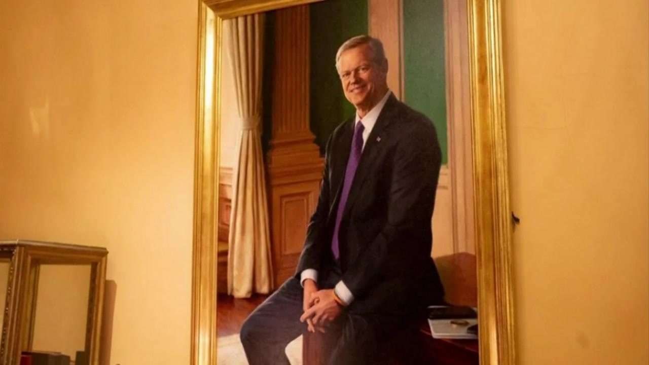 Baker Portrait Hangs With Others On Lobby Walls - Boston News, Weather, Sports - Vimarsana News