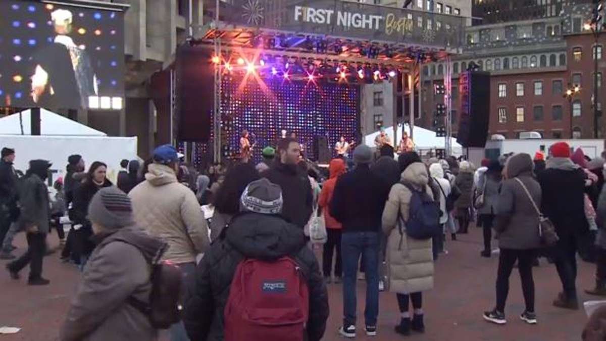 Crowds gather for First Night festivities on City Hall Plaza - Boston News, Weather, Sports - Vimarsana News