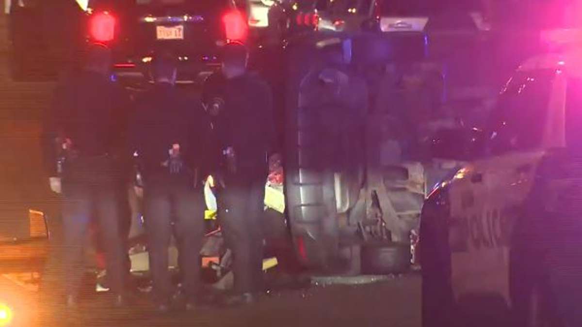 Police respond to rollover crash in Lynn - Boston News, Weather, Sports ...