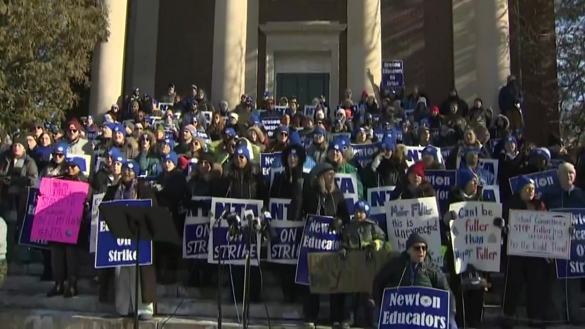 Negotiations continue in Newton as teachers strike forces second day of
