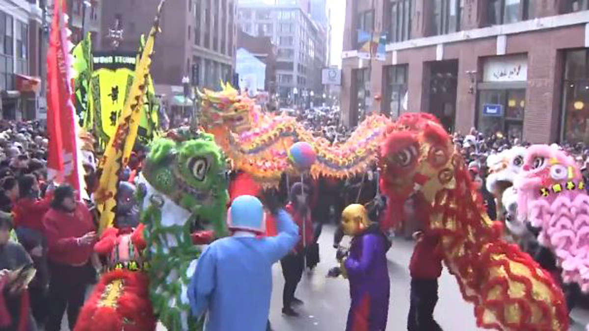 数百人聚集唐人街，以狮舞游行庆祝龙年-波士顿新闻，天气，体育