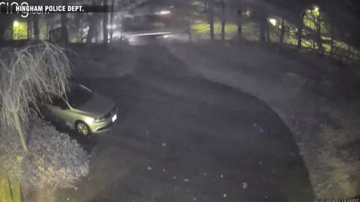 看：监控视频捕捉到卡车撞向亨厄姆的电线杆的瞬间 - 波士顿新闻、天气、体育