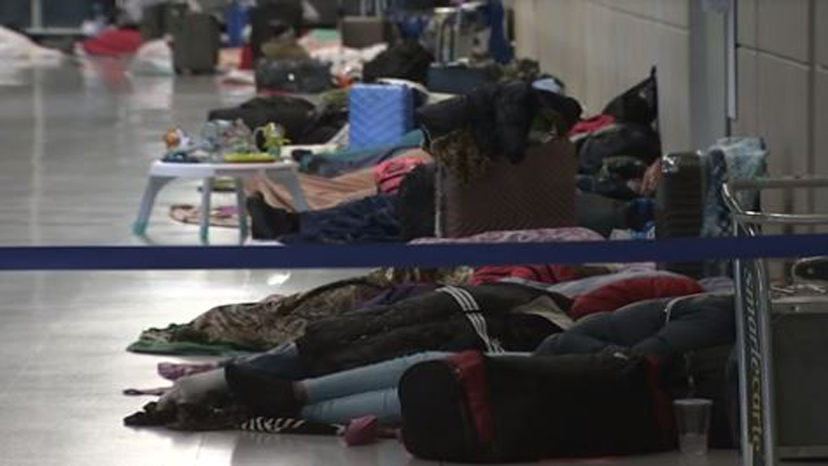 7大新闻调查：由于移民住房危机，家庭被迫在机场、医院过夜- 波士顿新闻、天气、体育