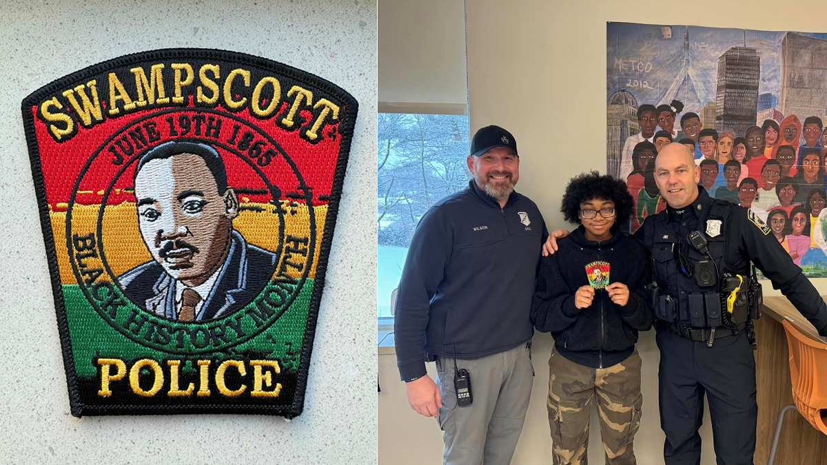 青少年为Swampscott警察局设计黑人历史月纪念徽章- 波士顿新闻、天气、体育
