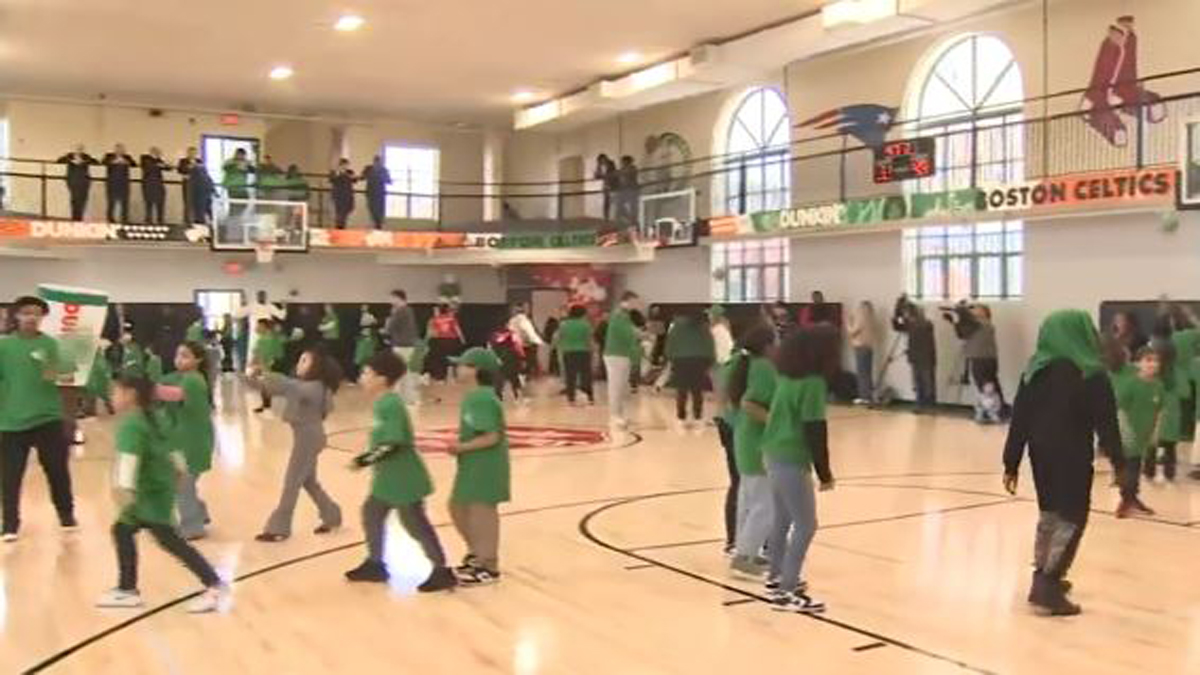 Celtics and Dunkin’ take part in Salvation Army gym renovation