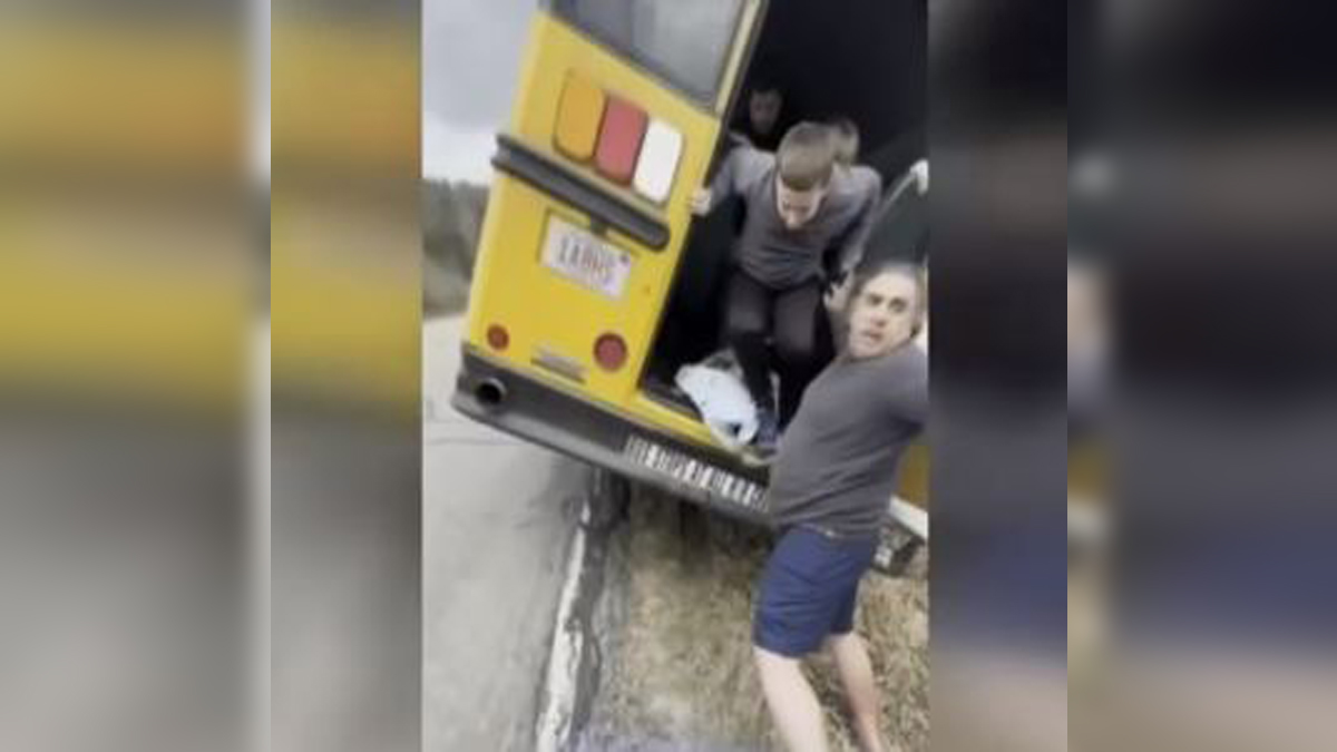 WATCH More than a dozen students rescued from tipping school bus in