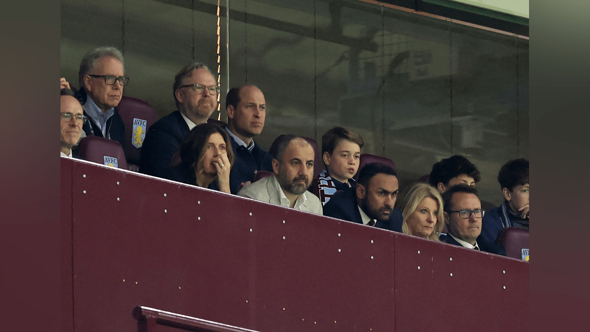 Prince William and George cheer on Aston Villa in first outing since ...