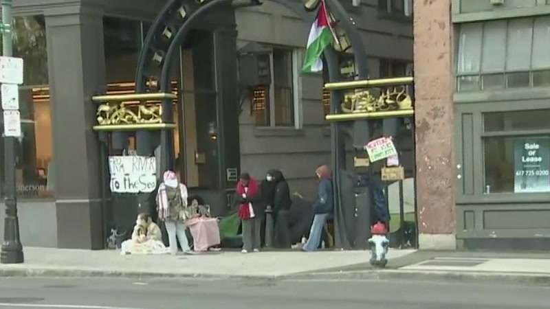 Students protest against Gaza war at Boston colleges and universities ...
