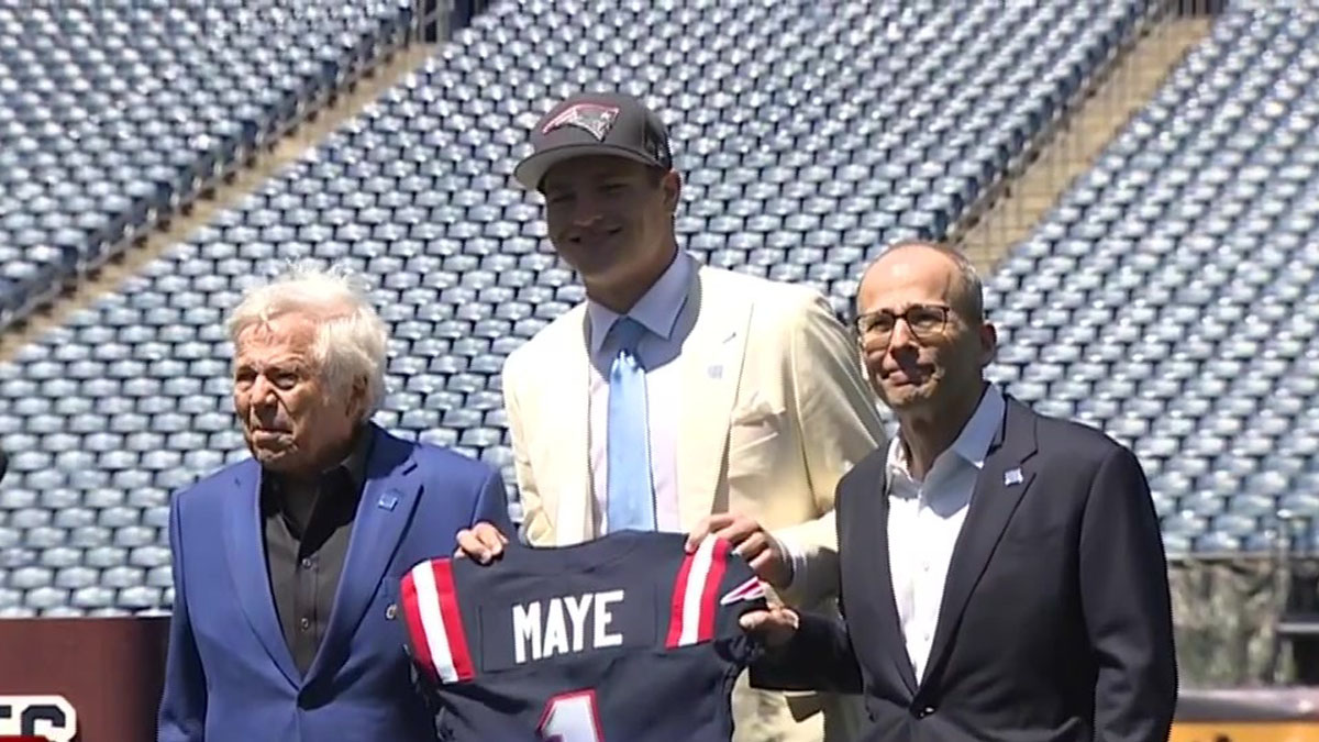 Patriots sign 1st-round draft pick, QB Drake Maye, to contract - Boston ...