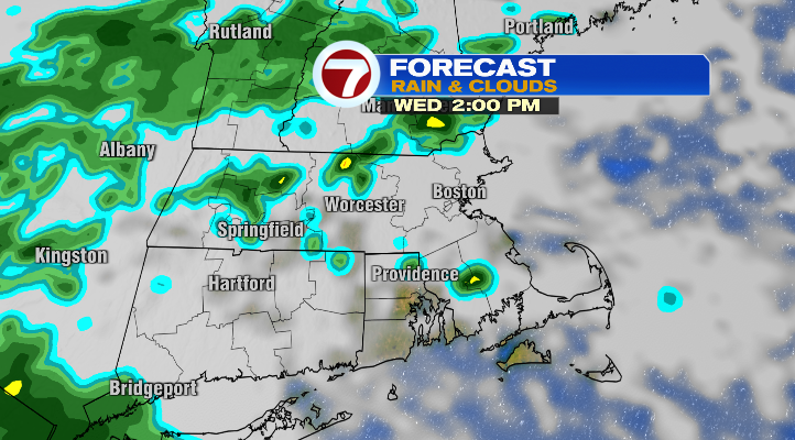 Not as warm, isolated showers for Wednesday - Boston News, Weather ...