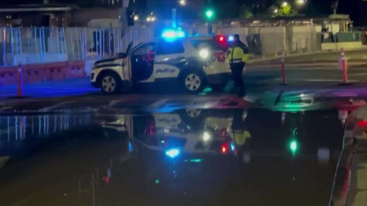Water main break prompts road closure outside Boston Police station ...