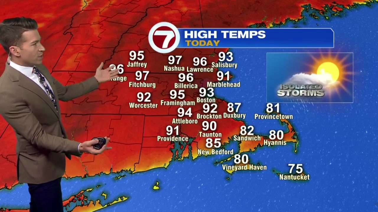 Most of Mass. under heat advisory as temperatures soar into 90s ...