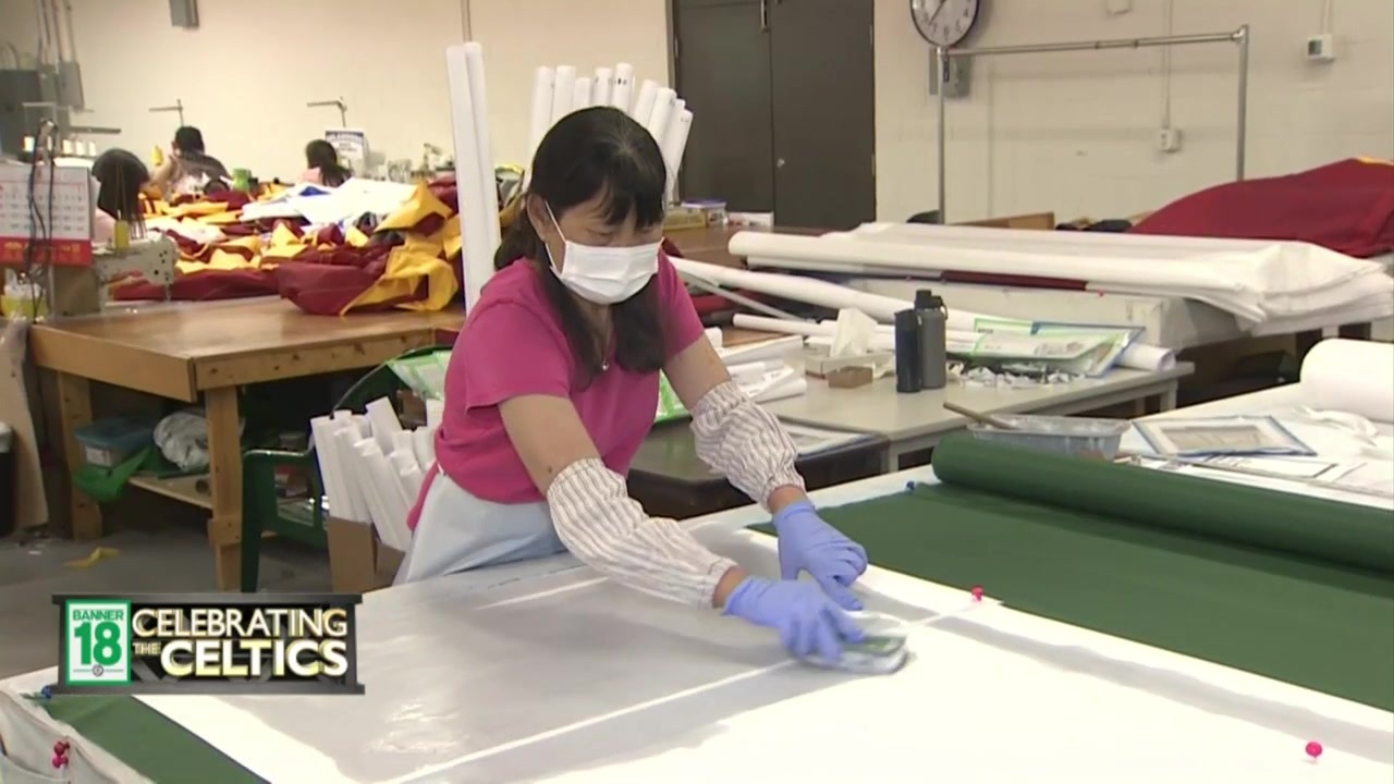 Making history This Woburn flag company is working on the Celtics