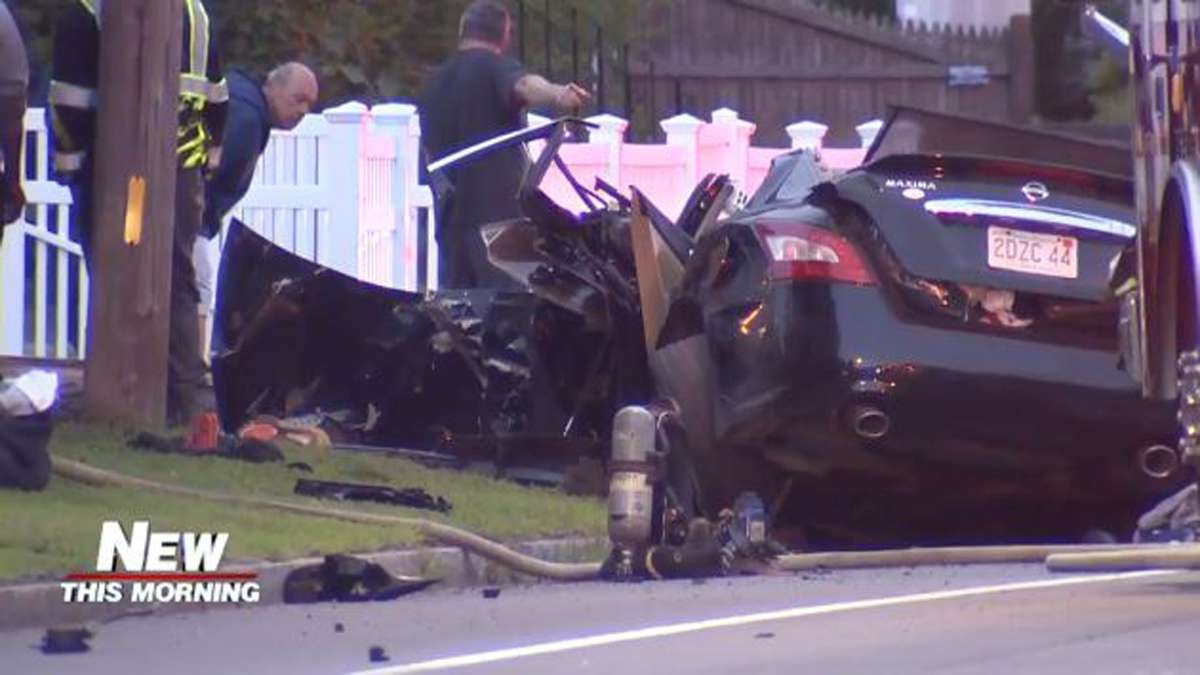 Emergency crews respond after driver slams into utility pole in ...