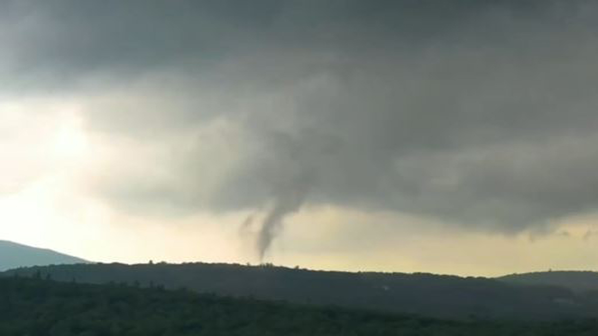 WATCH: Funnel clouds form in NH as storms knock down trees, spark house fires – Boston News, Weather, Sports