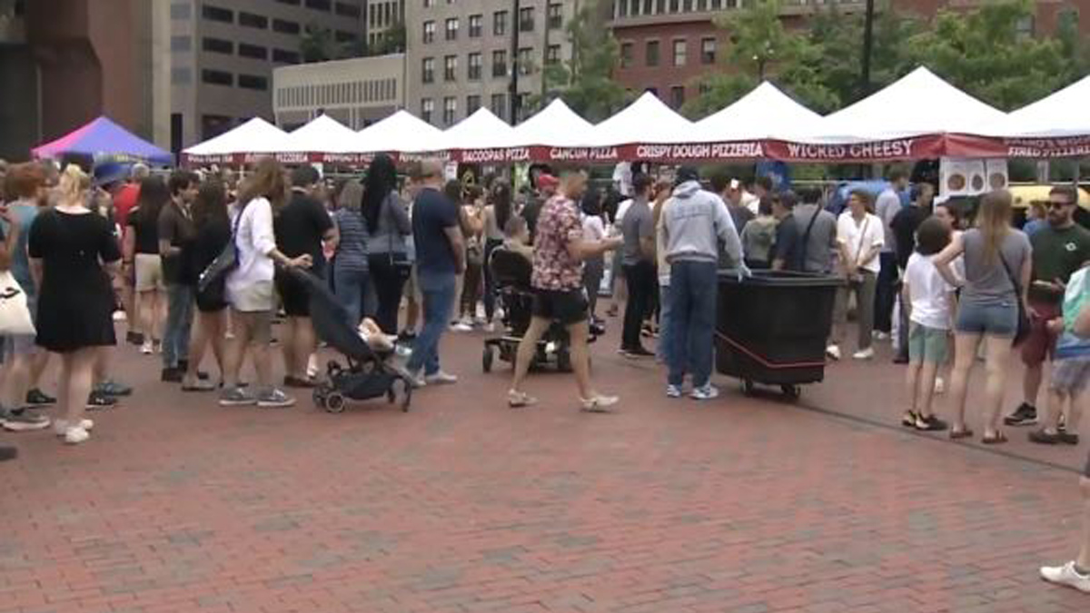Foodies flock to City Hall Plaza for annual Boston Pizza Festival