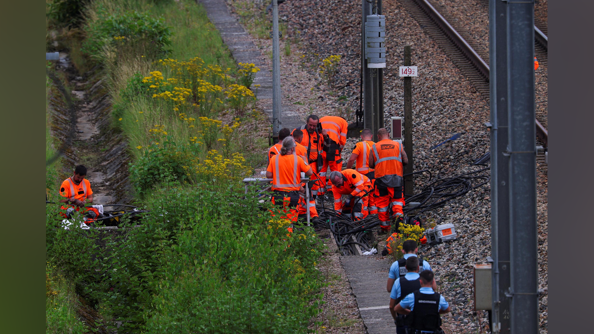 French rail lines disrupted by ‘coordinated sabotage’ ahead of Paris ...