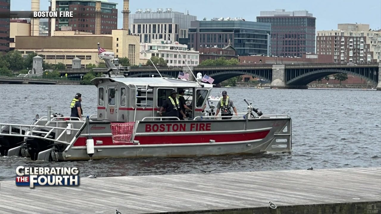 First responders patrol Esplanade as crowds head in for Fireworks Spectacular - Boston News, Weather, Sports