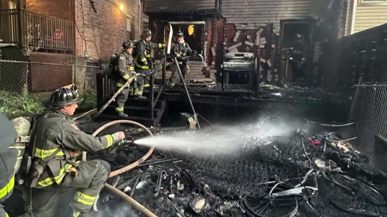 8 displaced after fire tears through Dorchester duplex - Boston News ...