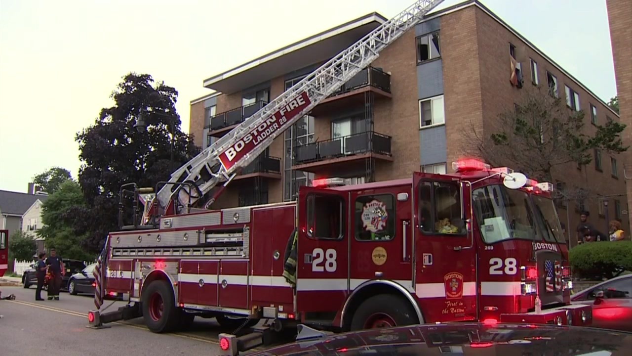 1 hospitalized after Hyde Park apartment building fire Boston News