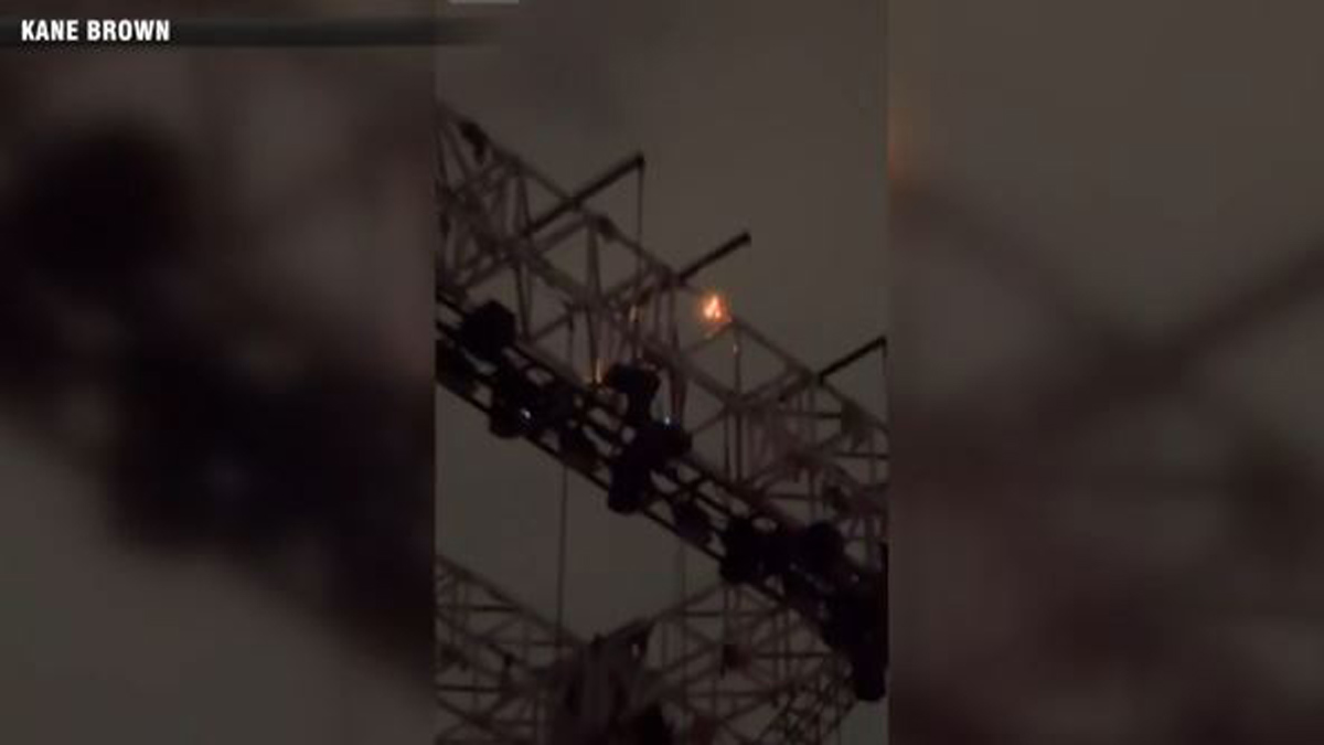 Small fire briefly pauses Kane Brown concert at Fenway Park Boston