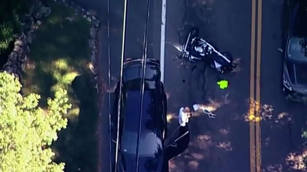 Man flown to hospital after crash between motorcycle, vehicle in ...