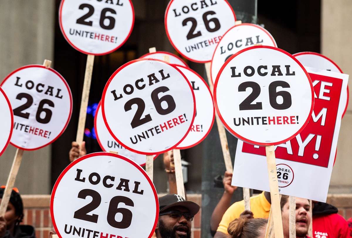 Boston Strike Boston workers join thousands of hotel staff on strike across country ...