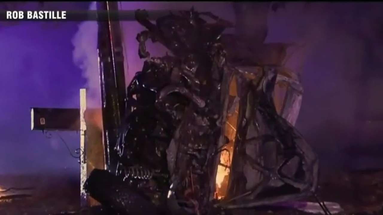 Fiery crash in Eastham mangles car - Boston News, Weather, Sports ...