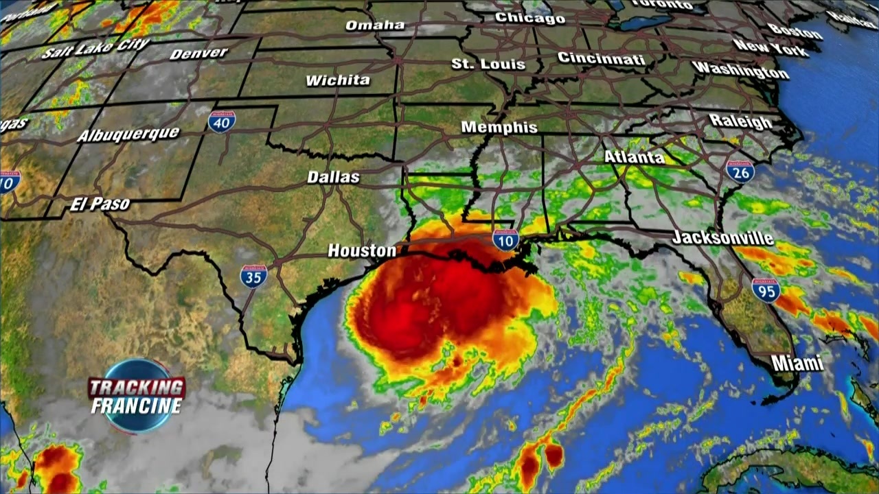 Tropical Storm Francine unleashes flooding rainfall and gusty winds as