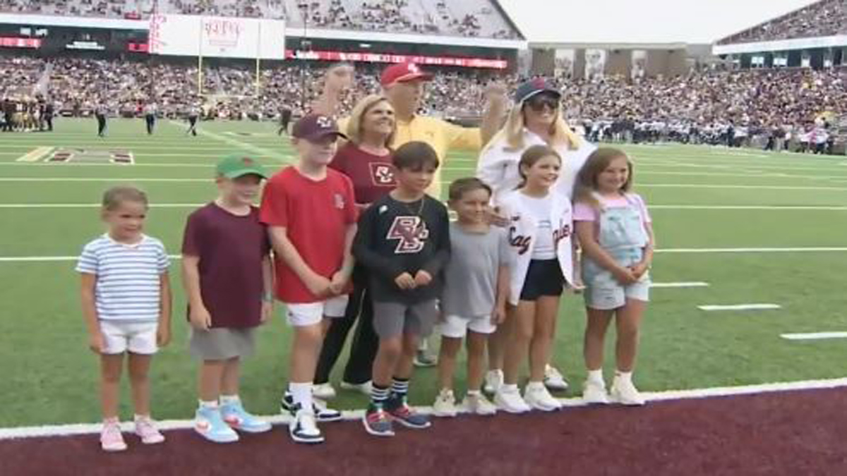 Frates family honored ahead of Boston College football game Boston